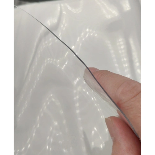Transparent shop plastic sheet